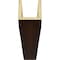 Ekena Millwork 3-Sided (U-beam) Rough Cedar Endurathane Faux Wood Ceiling Beam, Premium Mahogany, 4"W x 8"H  x 14'L BMRC3C0040X080X168ZM - alternate 2